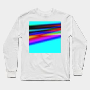 blue white green texture art Long Sleeve T-Shirt